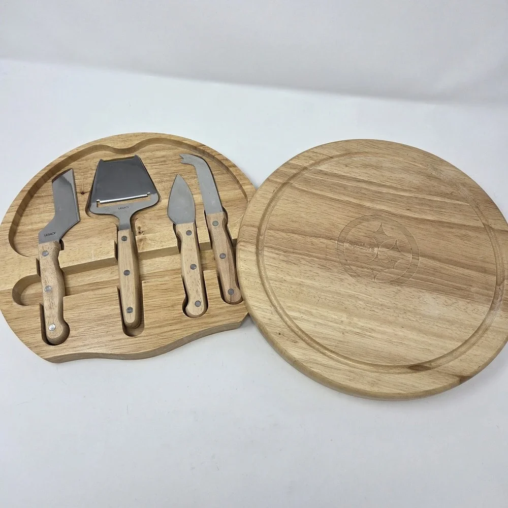Pittsburgh Steelers - Brie Cheese Cutting‎ Board & Tools Set